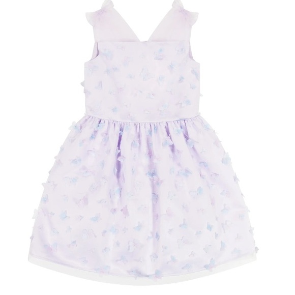 Wonder Nation - Girls 3D Printed Butterfly Mesh Dress, Size: 8 - Picture 6 of 7